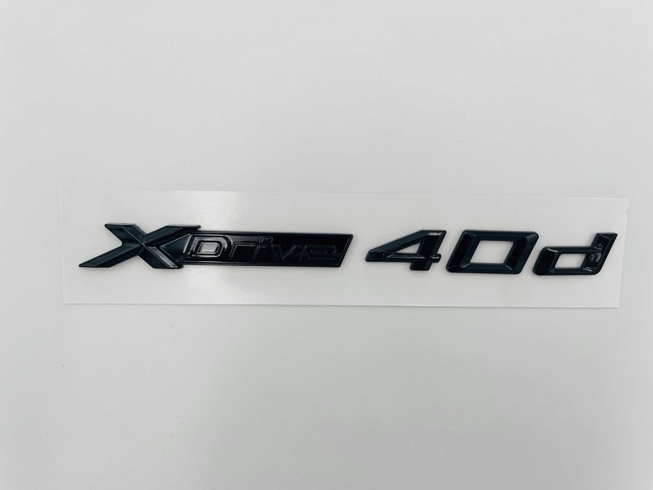 Emblema compatibila BMW x-drive 40d negru