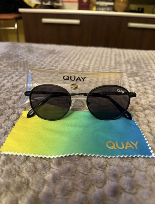 Ochelari de soare Quay Australia - Talk Circles - NOI & Polarizați (Unisex)