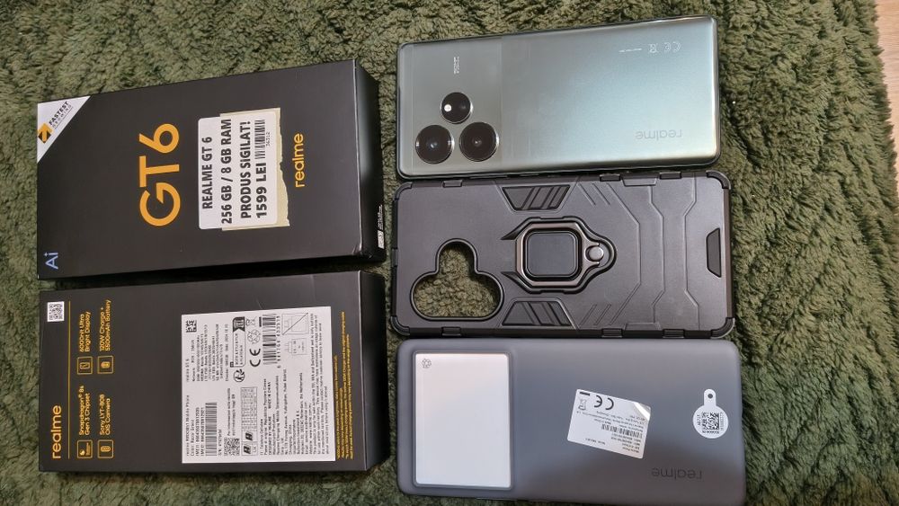 Telefon mobil realme GT6, 8GB RAM, 256GB, 5G, Razor Green