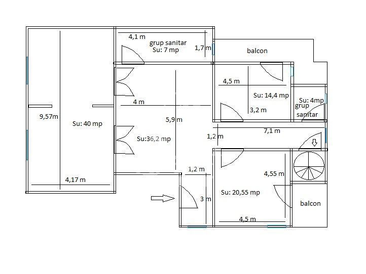 Apartament pretabil birouri, 4 incaperi, 130 mp, Central Timisoara