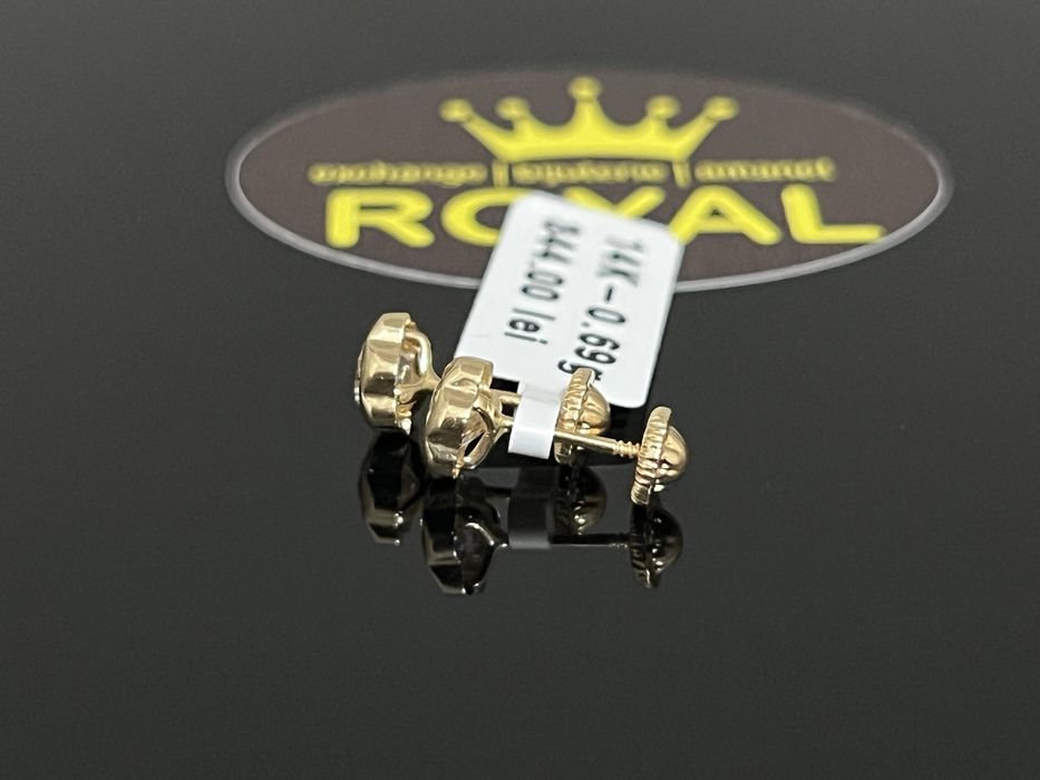 Bijuteria Royal CB : Cercei copil aur 14K 0,69 grame