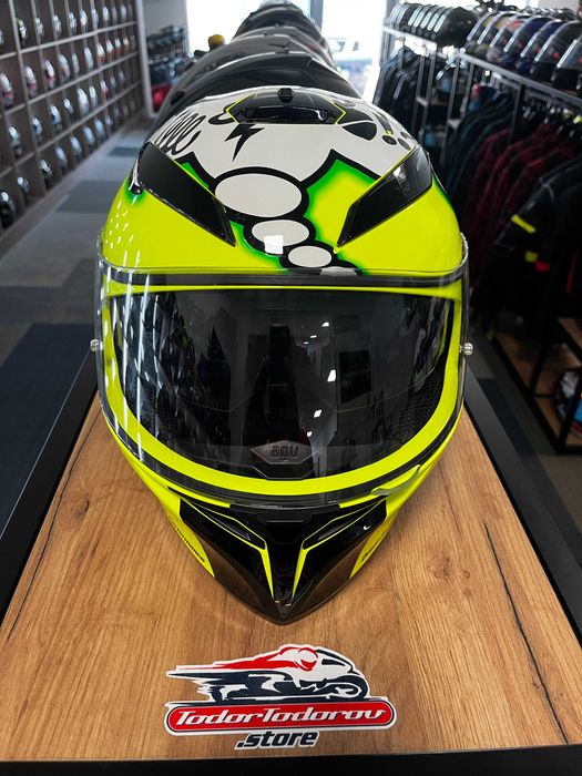 Мото каска за мотор  AGV K3 SV VR46 Missano ,М-L 58  см.,вградени очила
