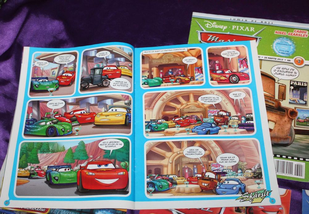 reviste Disney Pixar Masini Cars Power Rangers Roary Bolidul de curse  benzi desenate egmont Ratatouille Disney Junior Winnie de plus Ursuletul