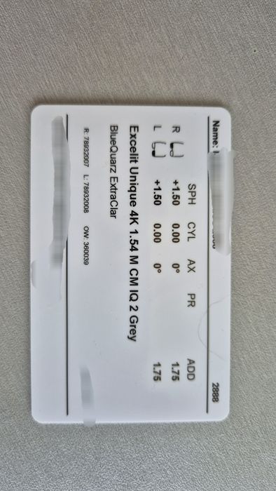 Ochelari progresivi +1,50 cu +3,25 cu rama titan vintage