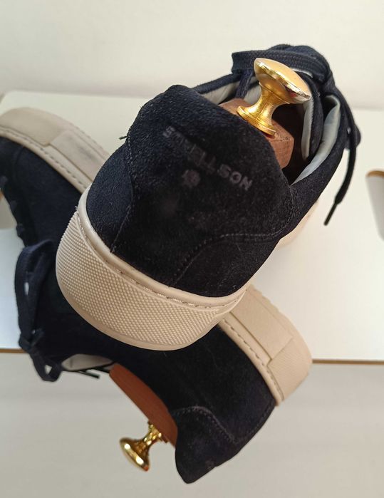 Pantofi sport casual 42 premium Strellson NOI piele naturala moale