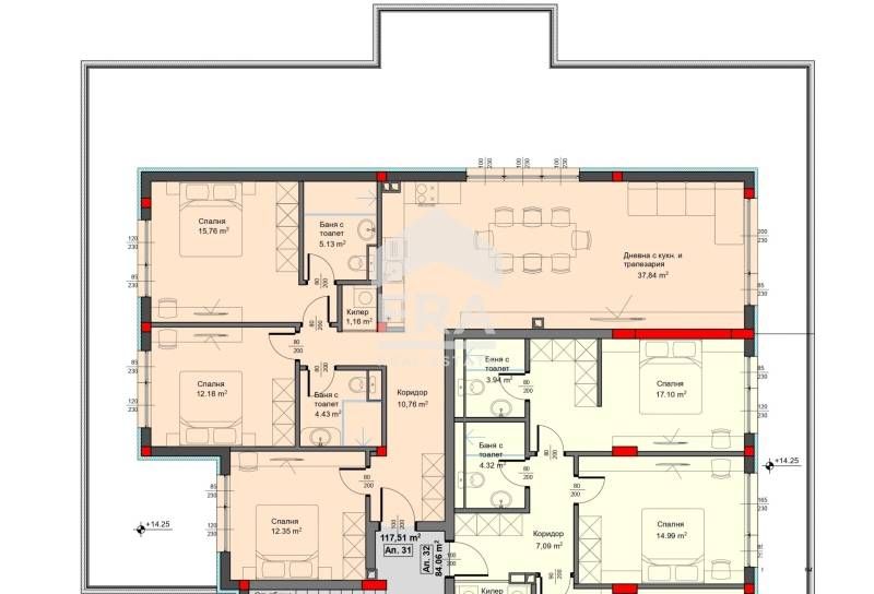 Продава се Четиристаен апартамент в Варна, Аспарухово - 131 кв.м за 915 €/кв.м - Снимка #9