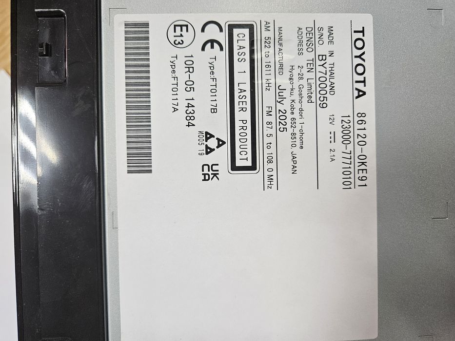 Продам магнитолу Тойота Хайлюкс