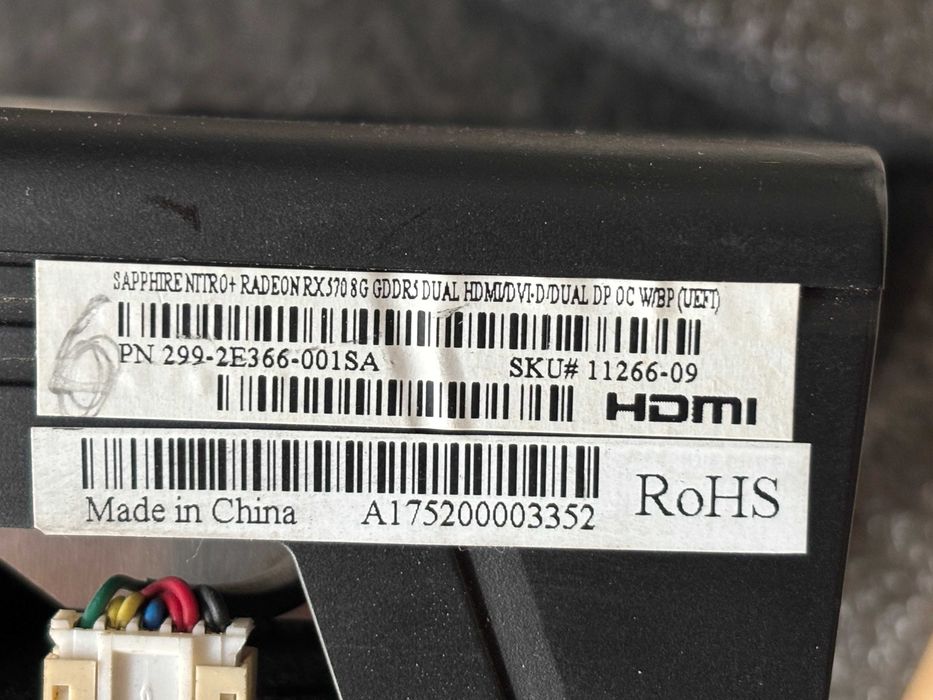 Видео карта AMD Sapphire nitro+ RX570 8GB