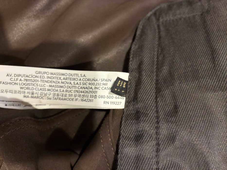 scurtă piele MASSIMO DUTTI