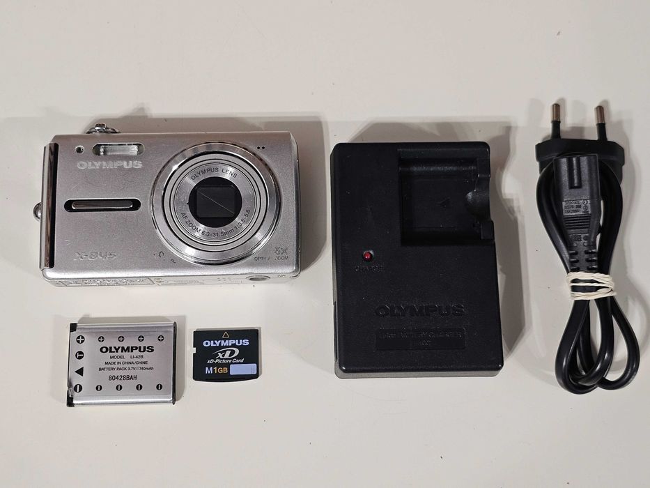 Y2K Aparat foto digital compact Olympus X845 8MP 5x Zoom