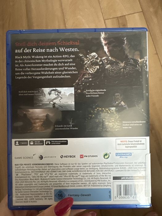 Wukong black myth ps5