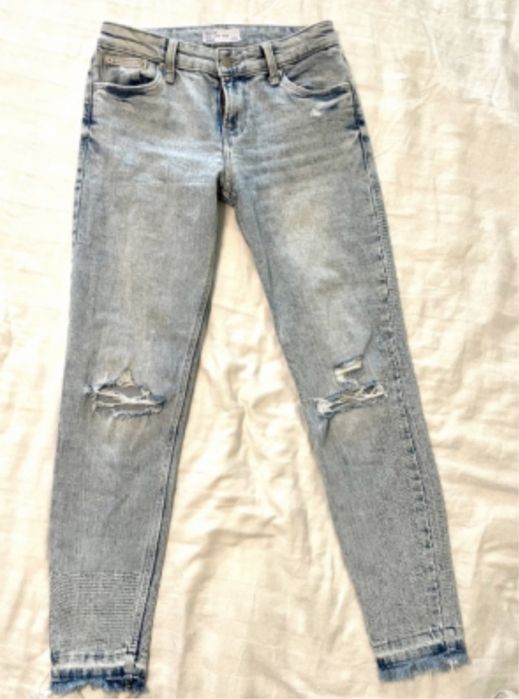 Бежов кожен клин Панталон Bershka