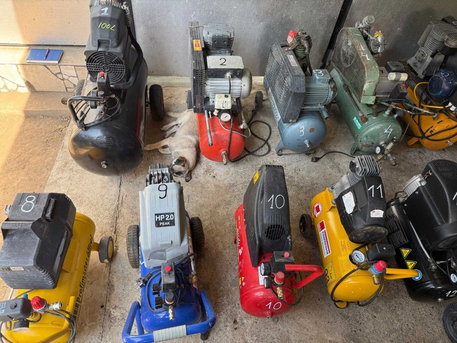 Compresor, butelie aer