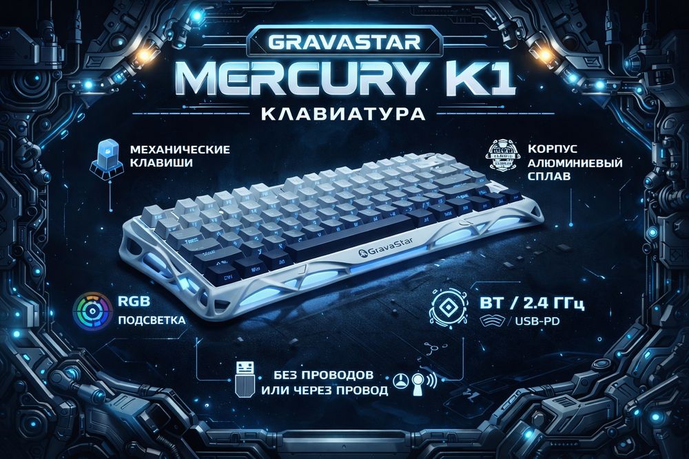 Клавиатура Gravastar Mercury k1