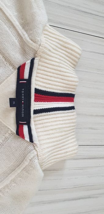 Tommy Hilfiger Wool  Half Zip XL ОРИГИНАЛ! Мъжка Вълнена Жилетка с 3/4