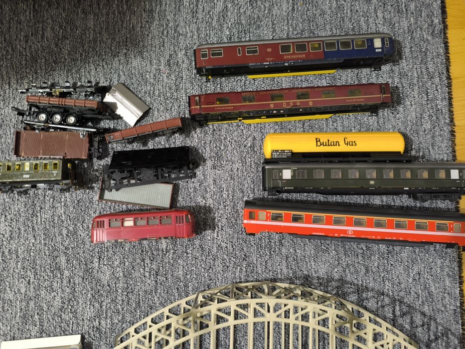 Lot elemente feroviare diorama scara HO