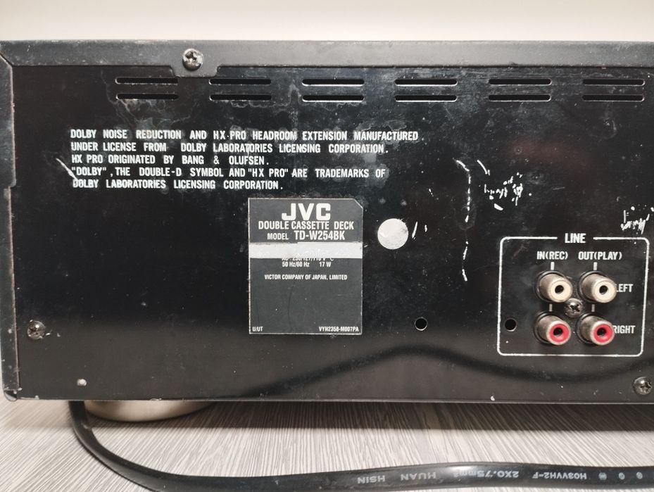 JVC TD-W254 audio magnitola, yaxshi holatda