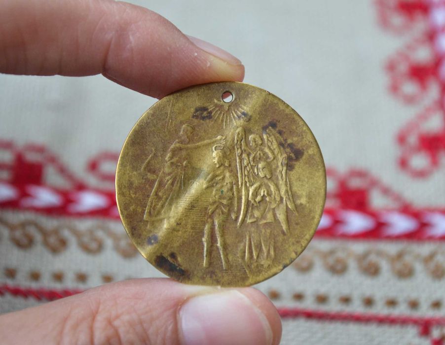 Кръщенка месингов накит Рождество Христово Кръщение Христово