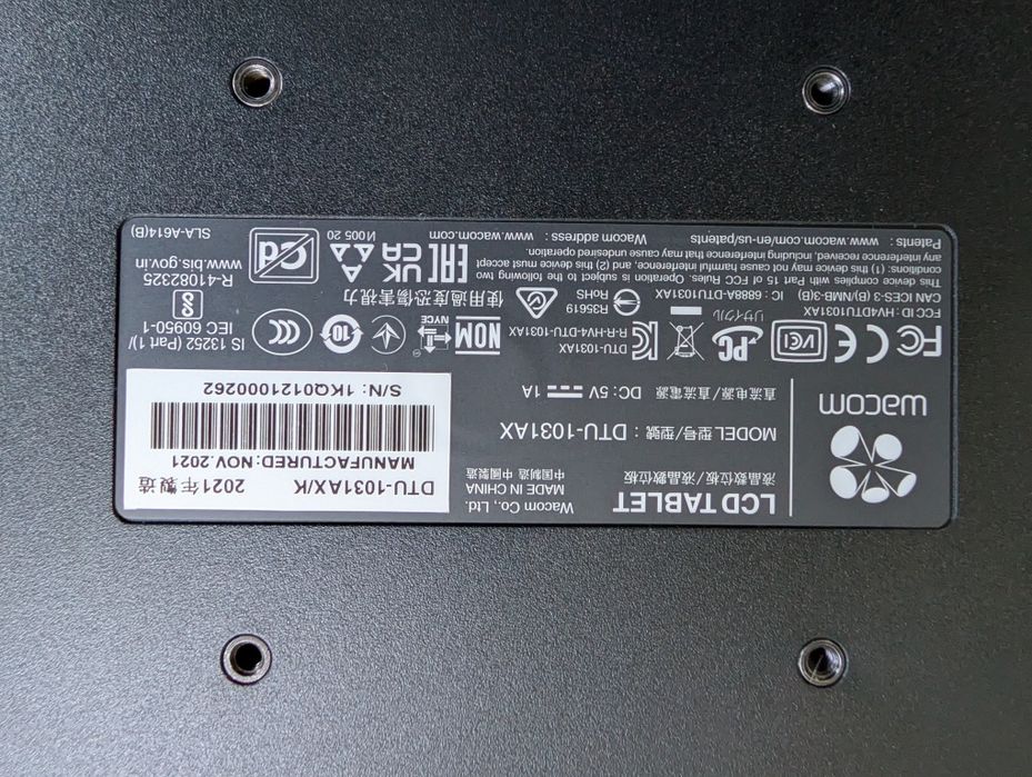 Tableta grafica wacom dtu-1031Ax