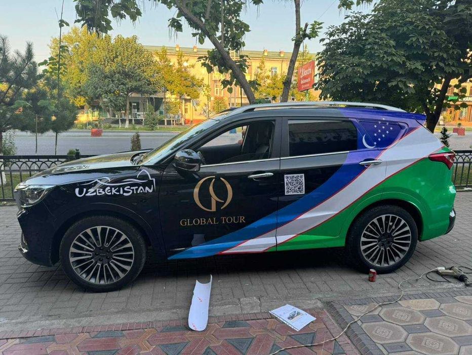 Авто реклама в Узбекистан. Avto reklama Ташкент