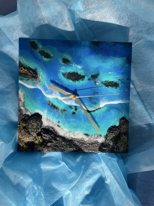 Ceas De Perete Handmade Din Rășină – decorativ & funcțional