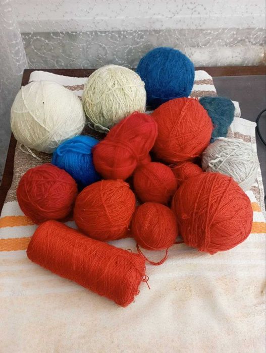 Продается  пряжа х/б для вязания импортная