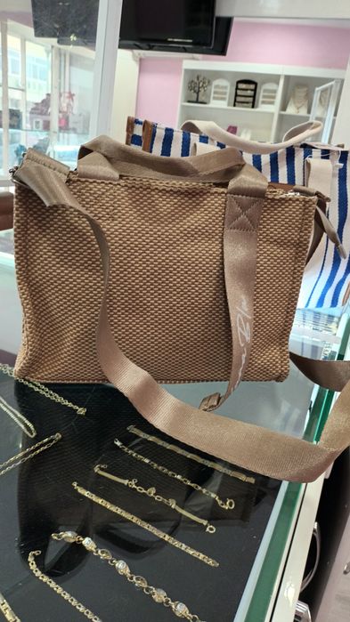 Летни сламени плетени чанти