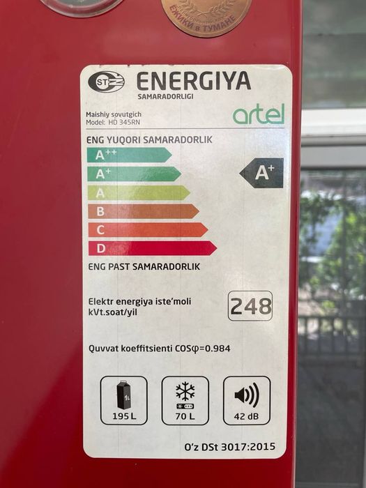 Продам холодильник Артель HD 345 RN