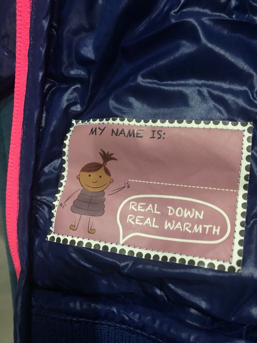 Детско преходно якенце от гъши пух, размер 1-2 години