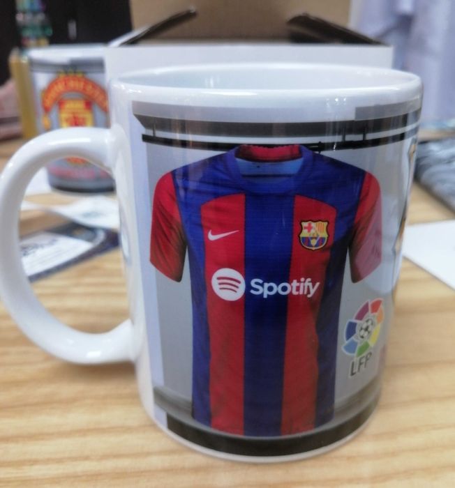 Футболна Чаша на BARCELONA с Ваше име!Уникална Фен Чаша Барселона