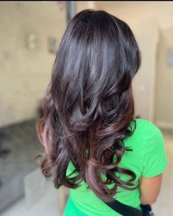 Естествена коса на редове