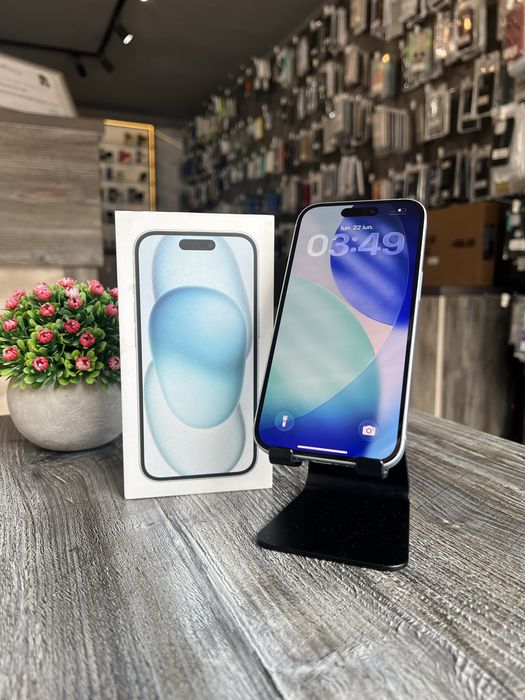 iPhone 15 Blue 128GB 90% - SH 12 Luni Garantie