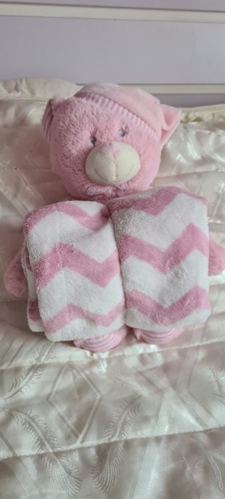 Ursuleț cu păturică pt bebeluși