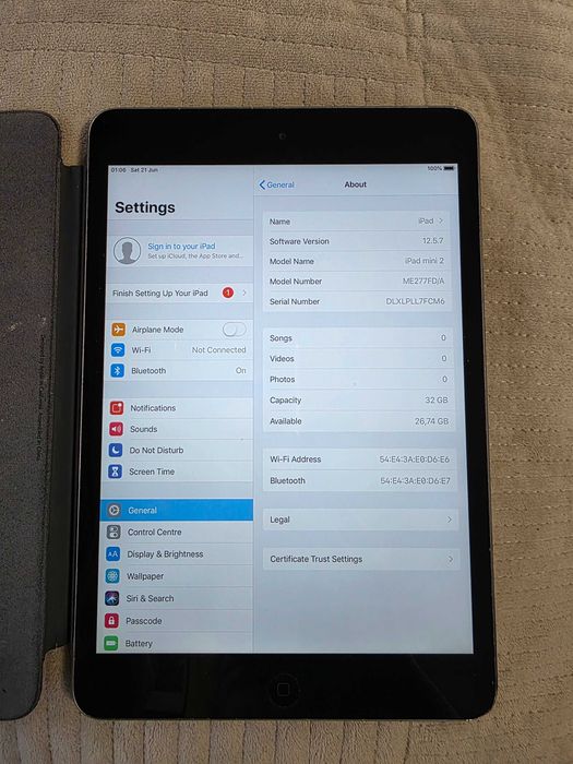 iPad mini 2 Space Grey 32gb + husa