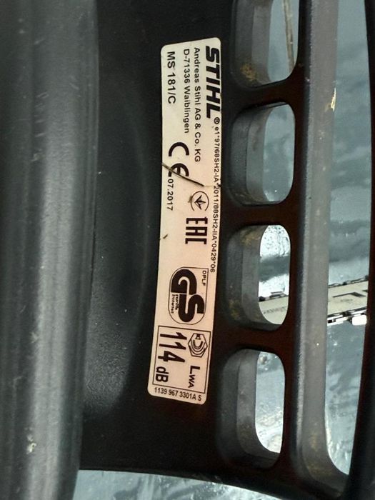 Drujba (motofierastrau) cu lant STIHL MS 181, 2 CP, 40 cm -A-