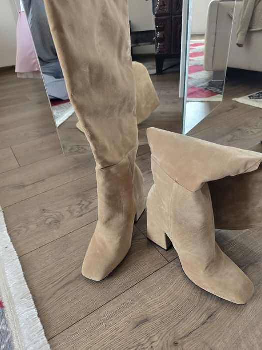 Cizme camel bej pimkie