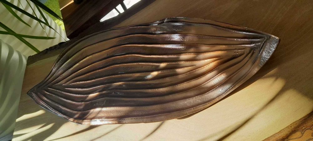 Tava decorativa Copper leaf