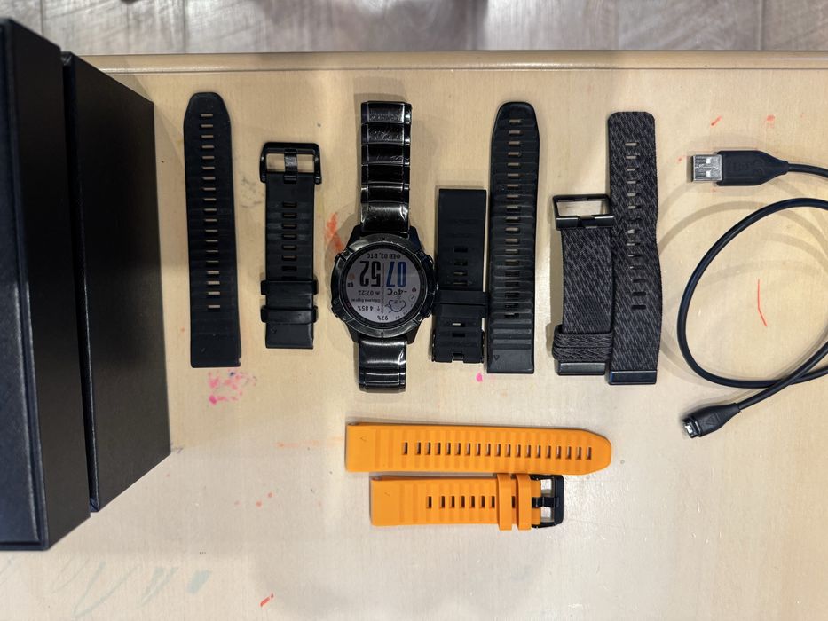 Garmin Fenix 6X Sapphire - Carbon Gray