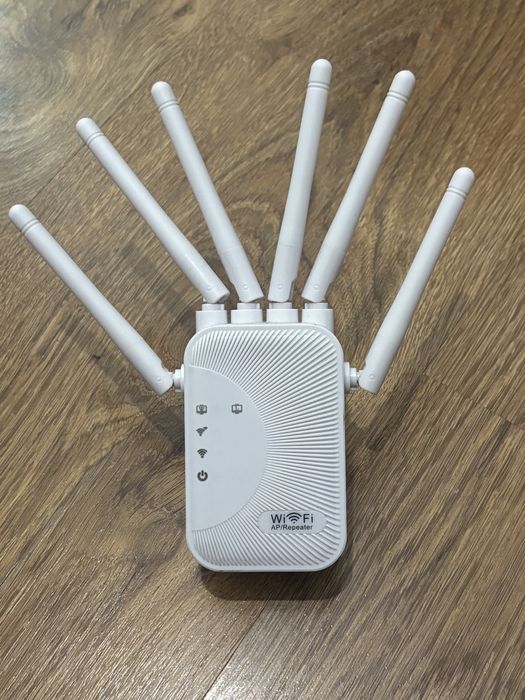 Extender Retea WiFi, 4 Antene, 1200 Mbps, Dual-Band 2.4G-5G, Conexiune WPA/WPA2, Alb