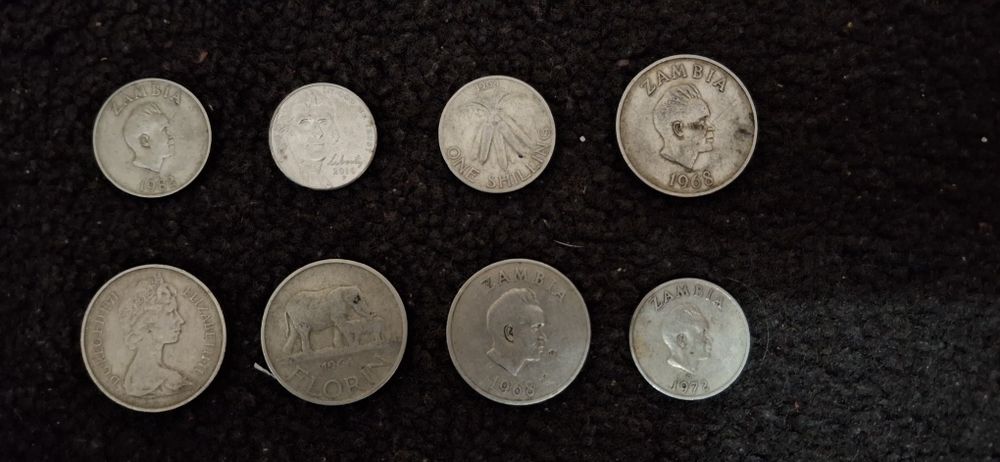 Lot Monede de Colecție (15 bucăți) Zambia Malawi Marea Britanie şi SUA