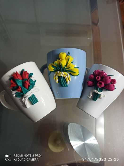 Чаши от полимерна глина