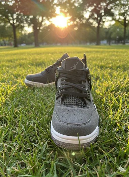 Adidasi Jordan 4 Retro Gri - Adidasi Fete Baieti