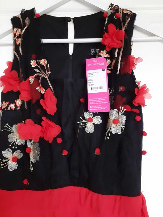 Rochie Fofy de seara eleganta cu broderie