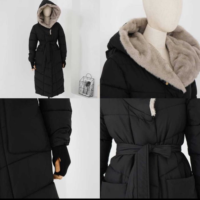 Куртка зимняя размер L, шикарная, теплая куртка с мехом Альпака.