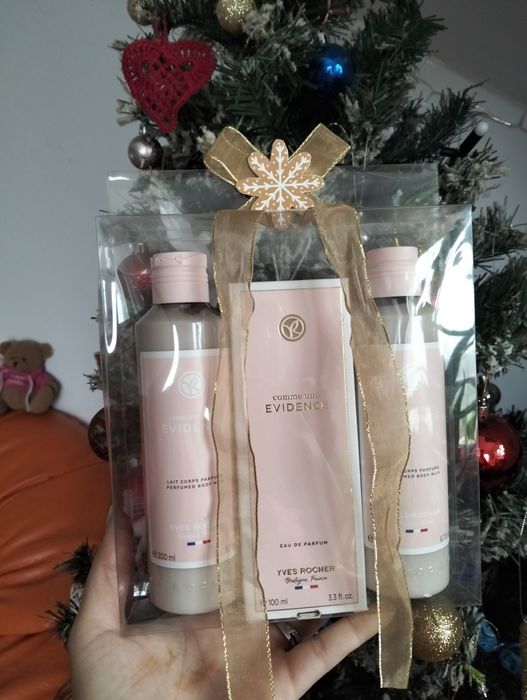 Set colecție parfum comme une evidence lapte de corp și gel de dus