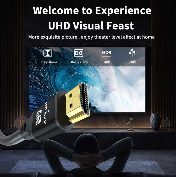 Cablu HDMI Charlore 30m (HDMI 2.0, 18 Gbit/s)