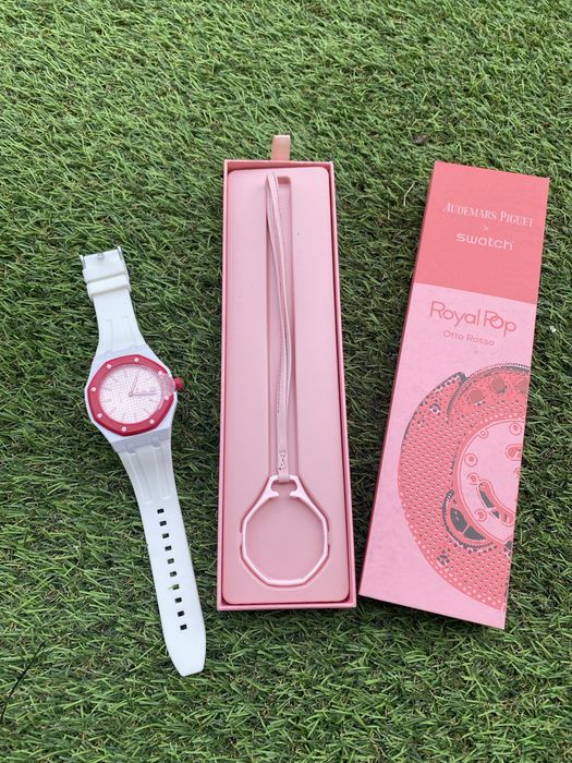 Audemars piguet x swatch otto rosso - Full Box,Livrare cu verificare-Brǎțarǎ cadou