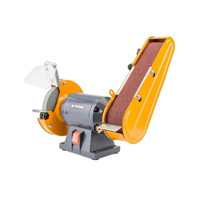 Polizor cu piatra si banda abraziva smirghel, 1850 W, Powermat