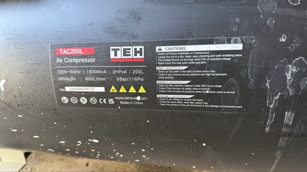 Компрессор TEH TAC200L