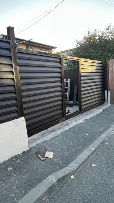 poarta metalica cu usa incadrata ,portanta 4m x 2m schelet masiv
